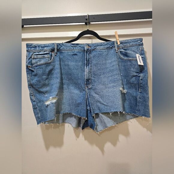 Old Navy High Rise OG Straight Jean Denim Shorts Size 26 NWT - Picture 3 of 5